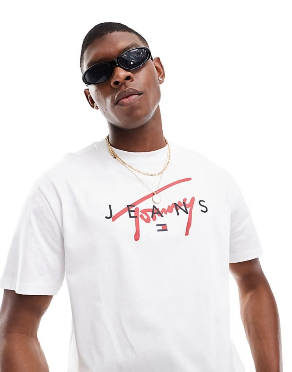 signature twist logo t-shirt in white