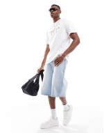 signature twist logo t-shirt in white