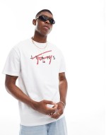 signature twist logo t-shirt in white