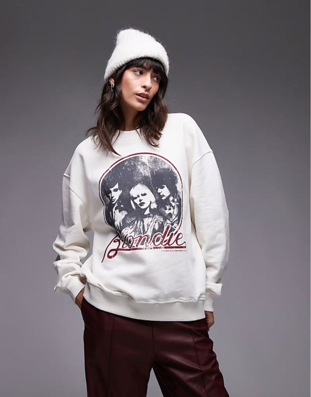 graphic license Blondie oversized sweat