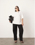 Curve oversized premium t-shirt in white
