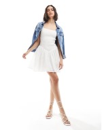 STR mini dress in white