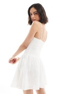STR mini dress in white
