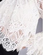 lace blouse in cream